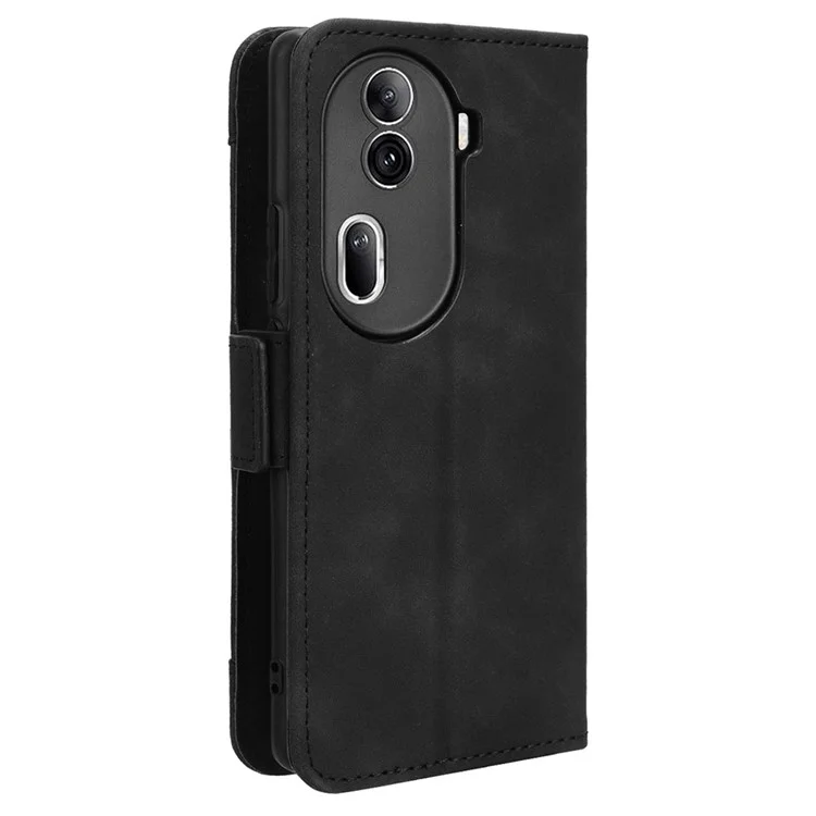 For Oppo Reno11 Pro 5G (Global) / Reno11 (China) 5G Shockproof Case Multiple Card Slots Leather Phone Cover - Black-Cellmalls
