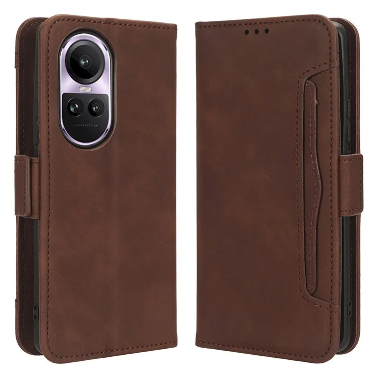 For Oppo Reno10 Pro 5G CPH2525 (Global) / Reno10 5G CPH2531 (Global) Multiple Card Slots Leather Phone Case Wallet Stand Cover - Pink-Cellmalls