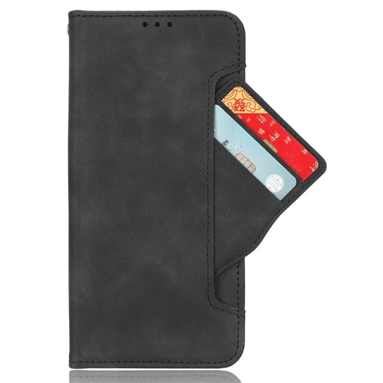 For Oppo Find X8 Pro 5G Leather Case Phone Wallet Cover with Multiple Card Slots - Black-Cellmalls