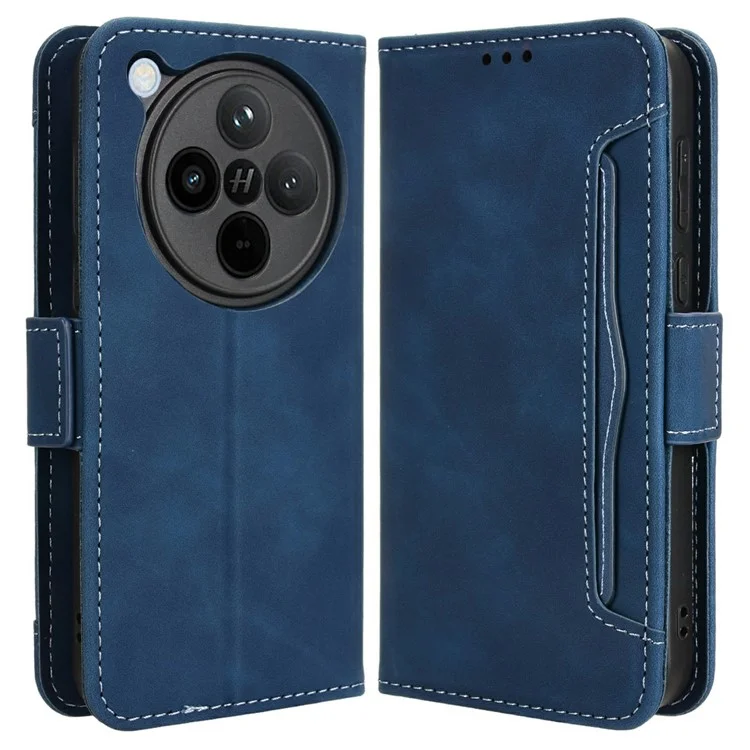 For Oppo Find X8 5G Leather Case Phone Wallet Cover with Multiple Card Slots - Pink-Cellmalls