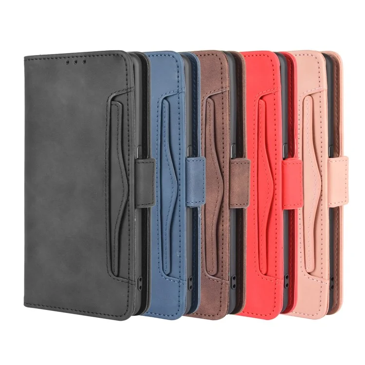 Wallet Stand Flip Leather Phone Cover for Oppo Find X2 Pro - Black-Cellmalls
