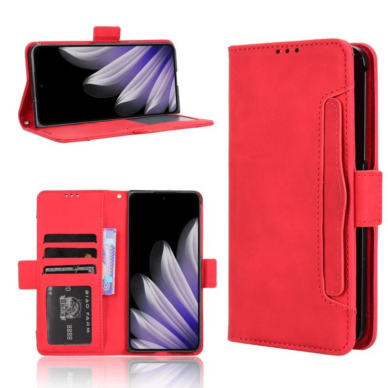 For Oppo Find N5 5G Leather Case Phone Wallet Cover with Multiple Card Slots - Black-Cellmalls