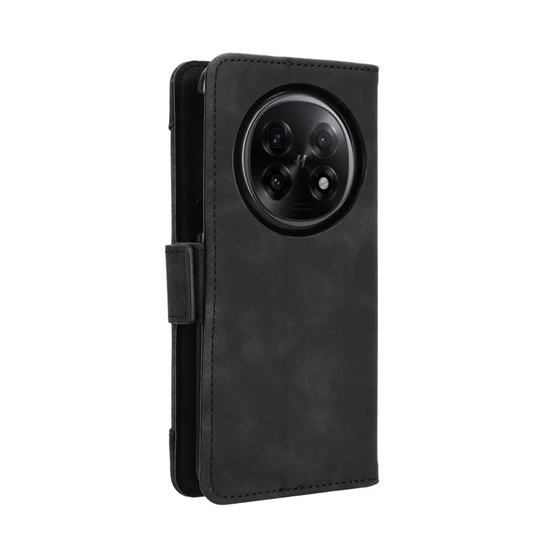 For Oppo Find N5 5G Leather Case Phone Wallet Cover with Multiple Card Slots - Black-Cellmalls