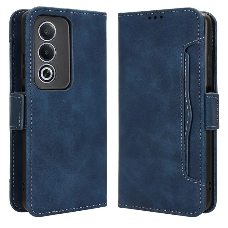 For Oppo A80 5G / A3 Pro (Global) 5G / K12x 5G (India) / A3x 5G (China) Case Multiple Card Slots Leather Stand Phone Cover - Brown-Cellmalls