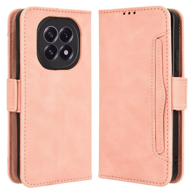 For Oppo F29 5G  /  A5 5G Case Wallet Leather Phone Cover with Multiple Card Slots - Pink-Cellmalls
