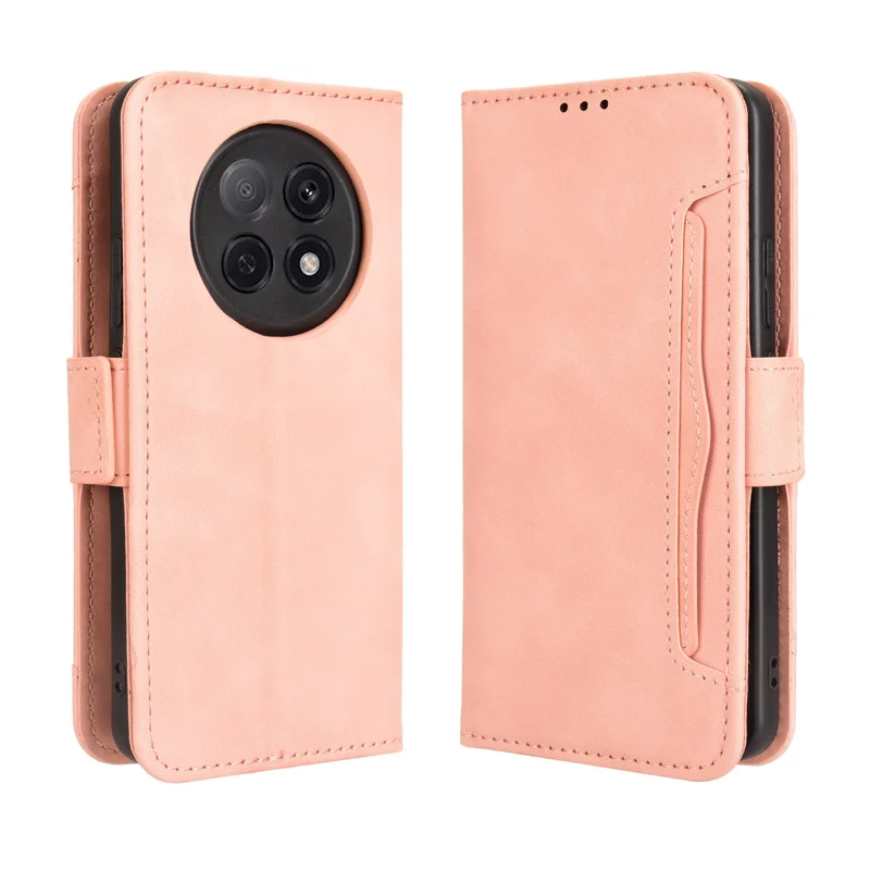 For Oppo A5 Pro 5G (China) / Oppo F29 Pro 5G (Global) Leather Case Phone Wallet Cover with Multiple Card Slots - Black-Cellmalls