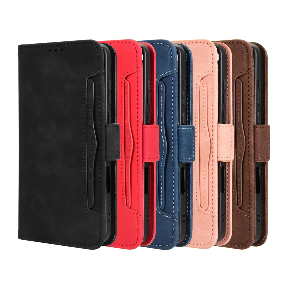 For Oppo A5 Pro 5G (China) / Oppo F29 Pro 5G (Global) Leather Case Phone Wallet Cover with Multiple Card Slots - Black-Cellmalls