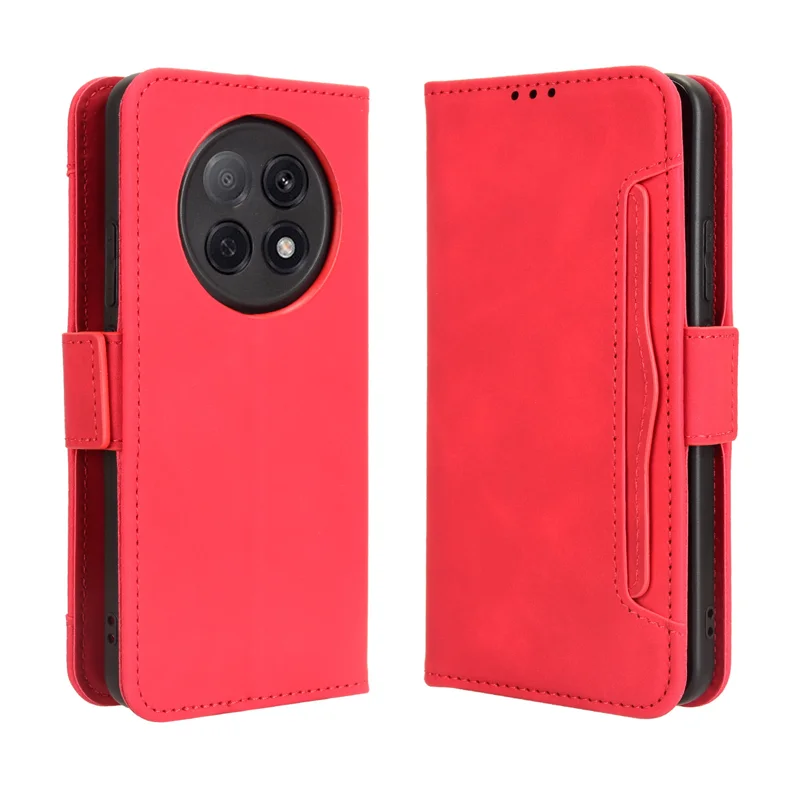 For Oppo A5 Pro 5G (China) / Oppo F29 Pro 5G (Global) Leather Case Phone Wallet Cover with Multiple Card Slots - Black-Cellmalls
