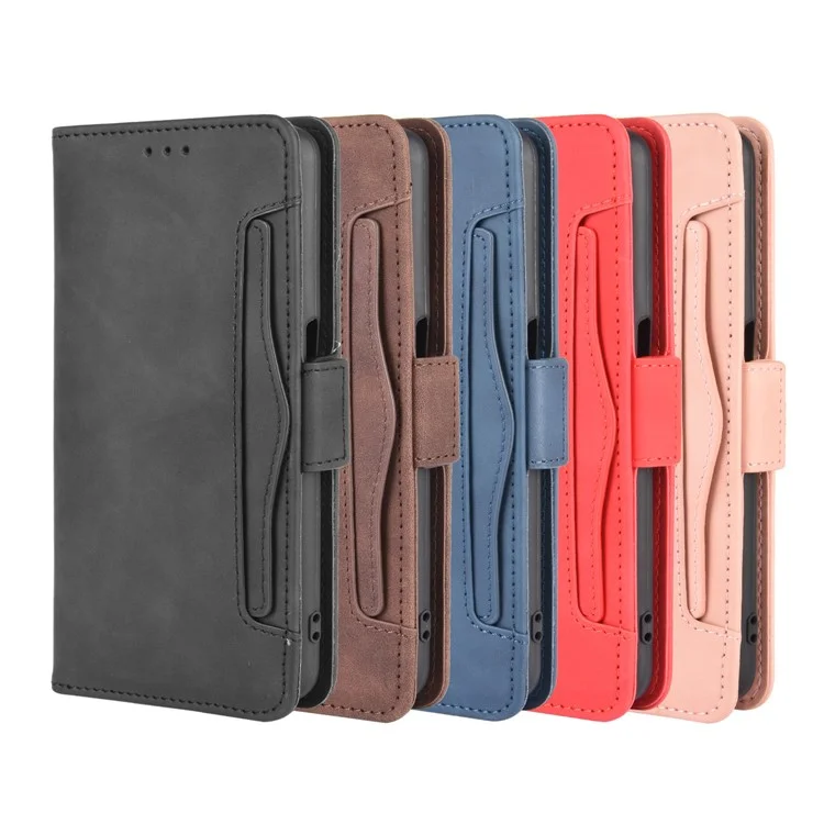 Wallet Stand Flip Leather Protective Case for OPPO A52/A72/A92 - Black-Cellmalls