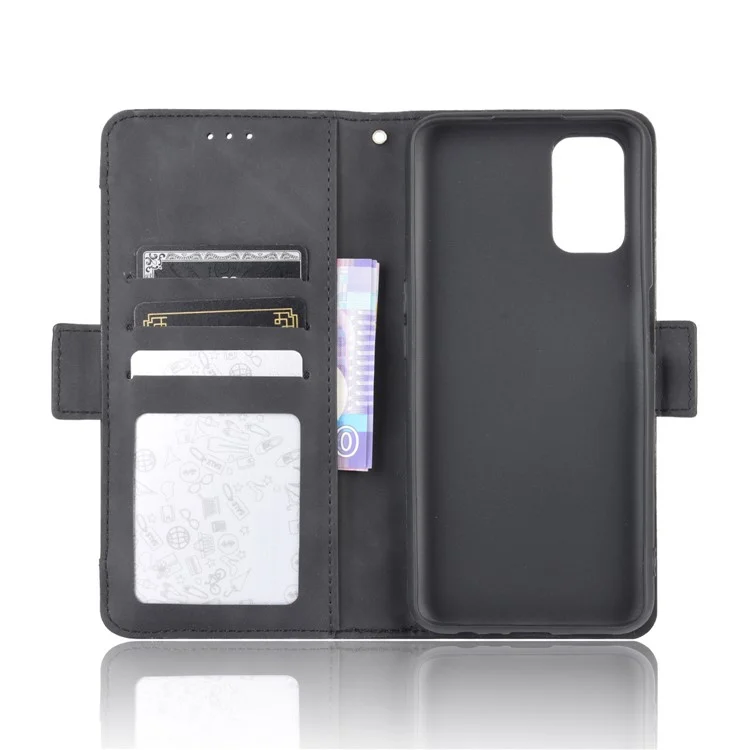 Wallet Stand Flip Leather Protective Case for OPPO A52/A72/A92 - Black-Cellmalls