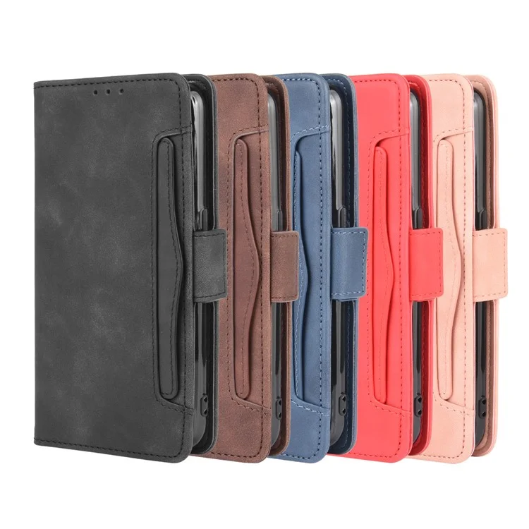 Wallet Stand Flip Leather Protective Case for OPPO A12/A7/AX7/A5s/AX5s - Black-Cellmalls
