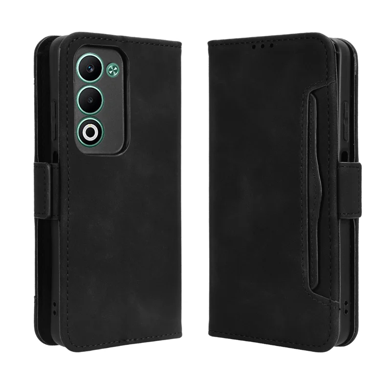 For Oppo A5 5G / Oppo A5 4G Leather Case Phone Wallet Cover with Multiple Card Slots - Black-Cellmalls