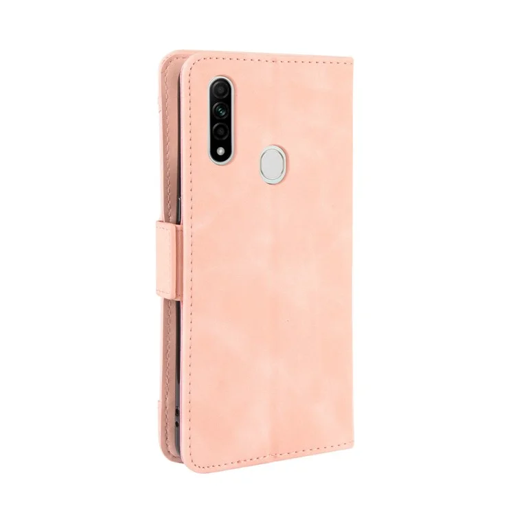 Wallet Stand Flip Leather Phone Shell for Oppo A8/A31 (2020) - Rose Gold-Cellmalls