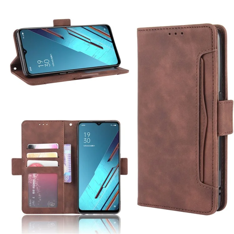 Wallet Leather Phone Case with Multiple Card Slots for Oppo Find X2 Lite/Reno3 5G - Black-Cellmalls
