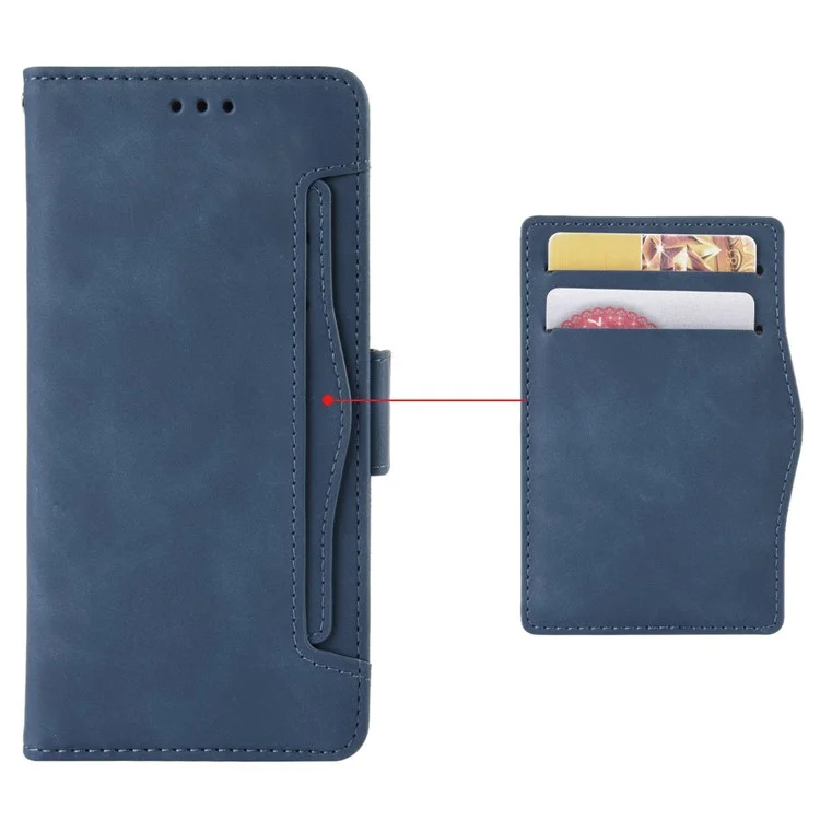 For Oppo A2 Pro 5G Phone Case Wallet PU Leather Phone Cover - Blue-Cellmalls