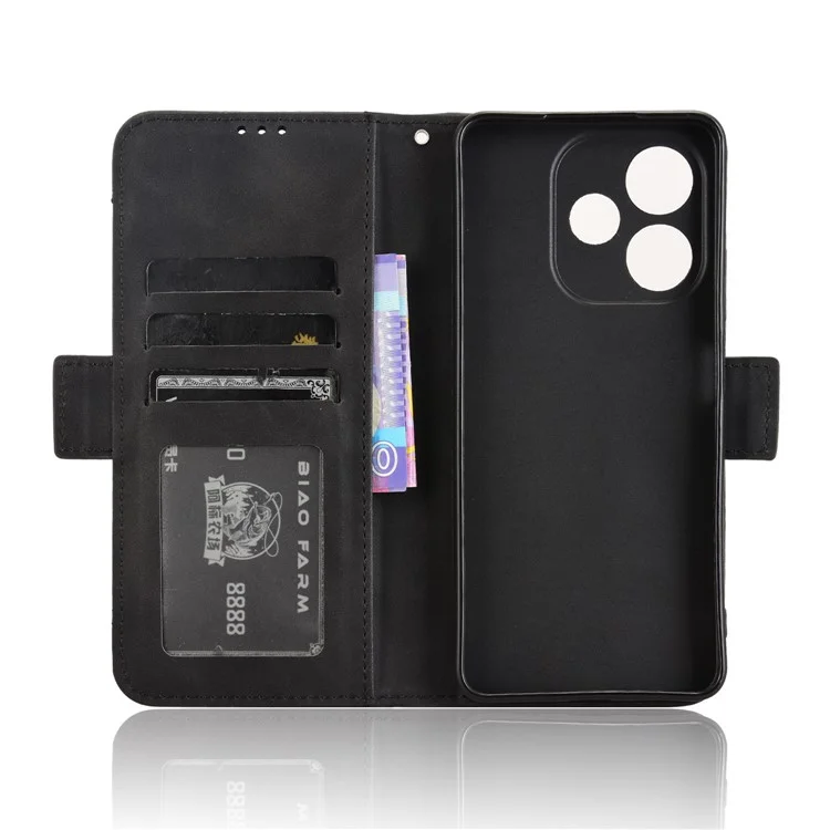 For Oppo A5 Pro 4G (Global) / 5G (Global) / A5 Energy 5G (China) Case Wallet Leather Phone Cover with Multiple Card Slots - Black-Cellmalls