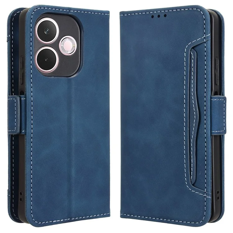 For Oppo A5 Pro 4G (Global) / 5G (Global) / A5 Energy 5G (China) Case Wallet Leather Phone Cover with Multiple Card Slots - Black-Cellmalls