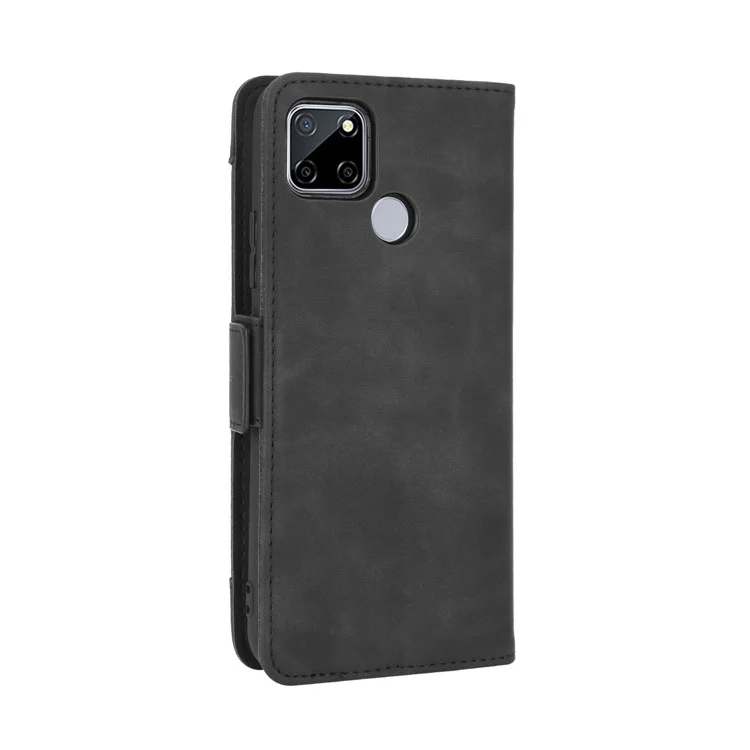 Multiple Card Slots Protective Cover for OPPO A15 Stand Leather Case - Black-Cellmalls