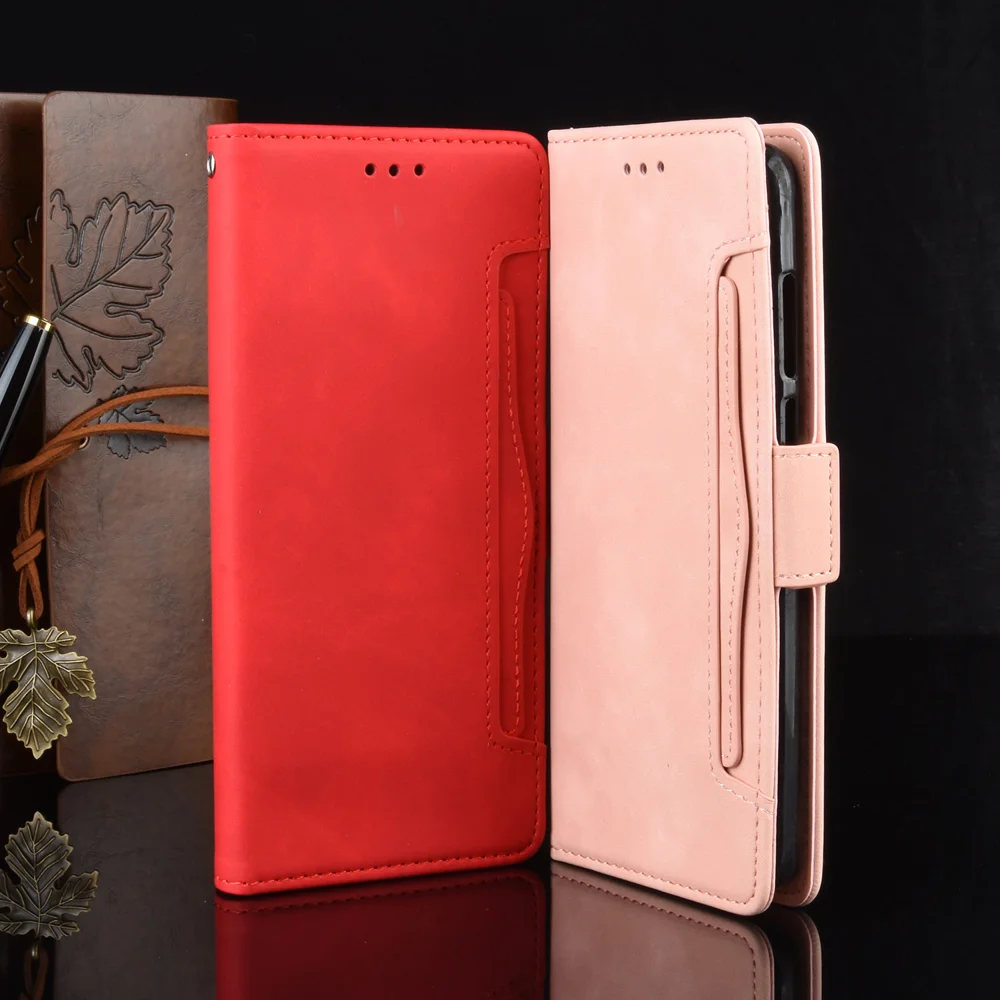 Multiple Card Slots PU Leather Cover for Oppo A9 (2020)/A5 (2020)/A11x - Black-Cellmalls