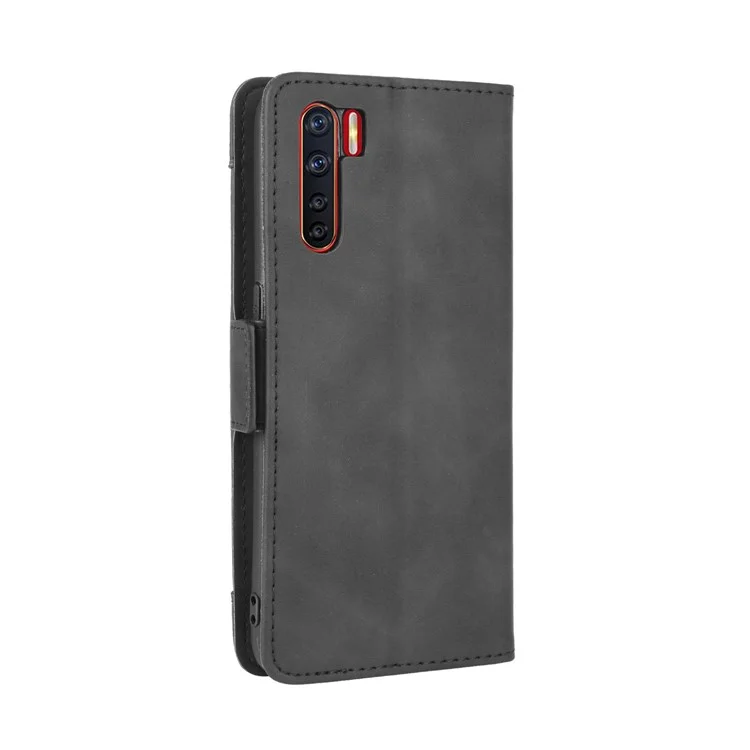 Multiple Card Slots Wallet Leather Protective Cover for OPPO A91 / OPPO F15 / OPPO Reno3 (Southeast Asian Version) - Black-Cellmalls