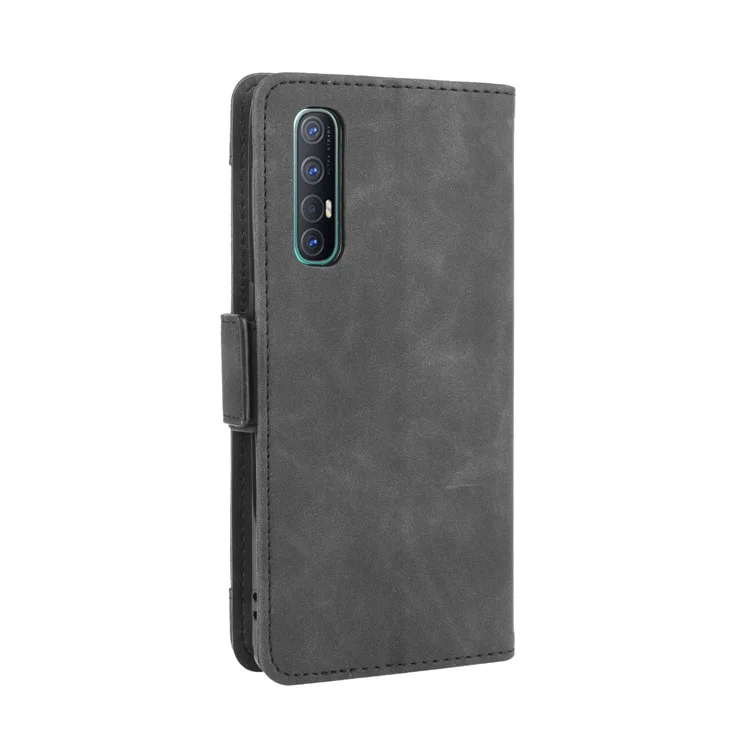Wallet Leather Phone Case with Multiple Card Slots for OPPO Find X2 Neo / Reno3 Pro 5G (Chinese Edition) / Reno3 Pro (European Edition) - Black-Cellmalls