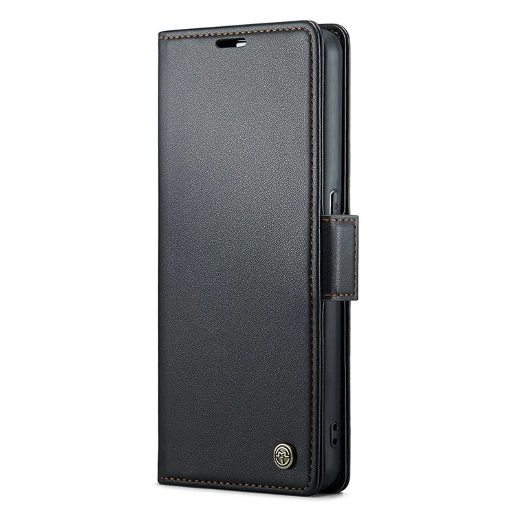 For Oppo Reno8 T 4G Leather Case CASEME 023 RFID Blocking 3 Card Slot Mobile Cover - Black-Cellmalls