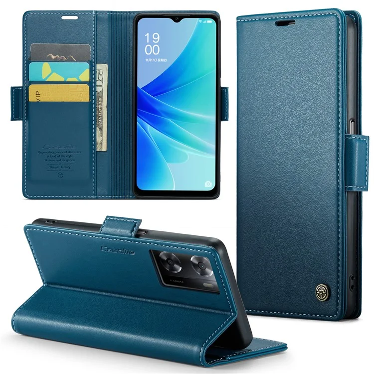 For Oppo A57 4G / A57s 4G / A57e 4G / A77 4G / A77s 4G / OnePlus Nord N20 SE 4G Case CASEME 023 RFID Blocking 3 Card Slot Mobile Cover - Black-Cellmalls