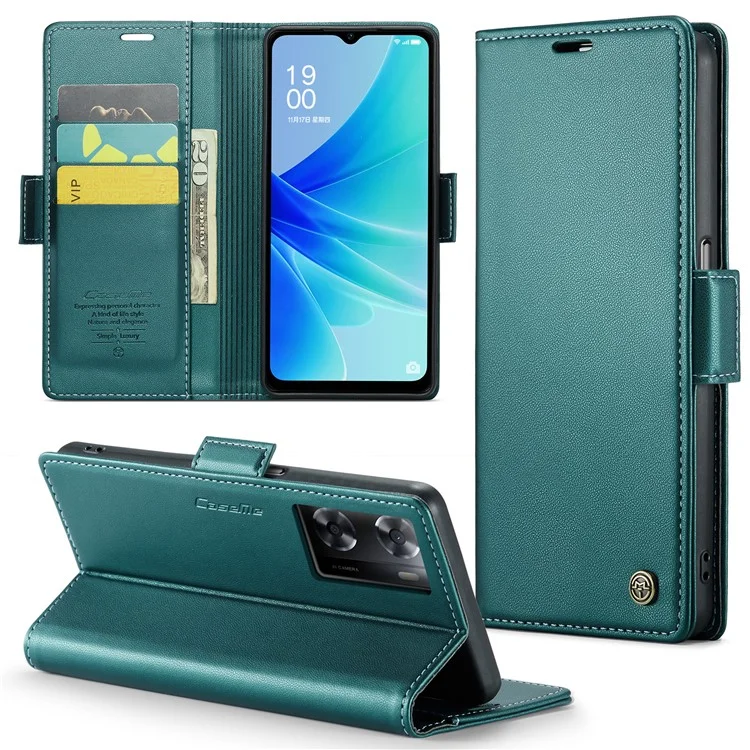 For Oppo A57 4G / A57s 4G / A57e 4G / A77 4G / A77s 4G / OnePlus Nord N20 SE 4G Case CASEME 023 RFID Blocking 3 Card Slot Mobile Cover - Black-Cellmalls