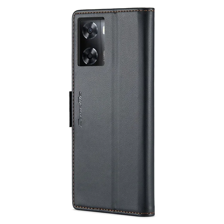 For Oppo A57 4G / A57s 4G / A57e 4G / A77 4G / A77s 4G / OnePlus Nord N20 SE 4G Case CASEME 023 RFID Blocking 3 Card Slot Mobile Cover - Black-Cellmalls