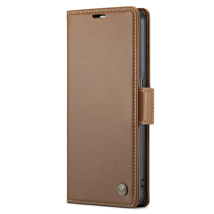 For Oppo A96 (China) 5G / Reno7 Z 5G / Reno7 Lite 5G / Reno8 Lite 5G / F21 Pro 5G / Reno8 Z 5G Leather Case CASEME 023 RFID Blocking Card Slot - Brown-Cellmalls