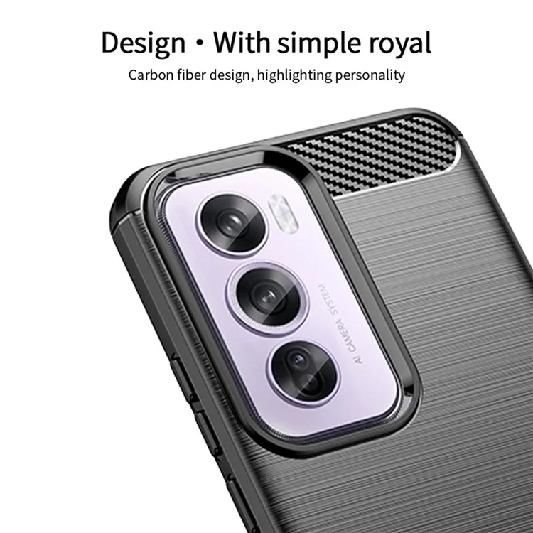 MOFI JK TPU Series-1 For Oppo Reno12 Pro 5G (Global) Case Brushed Soft TPU Anti-Fall Phone Cover - Black-Cellmalls