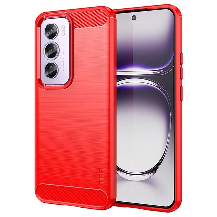 MOFI JK TPU Series-1 For Oppo Reno12 Pro 5G (Global) Case Brushed Soft TPU Anti-Fall Phone Cover - Black-Cellmalls