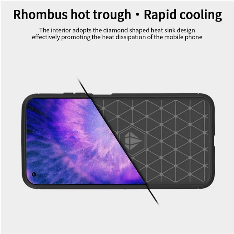 MOFI JK TPU Series-1 for Oppo Find X5 Business Style Carbon Fiber Brushed Surface Phone Case Soft TPU Anti-fall Protective Cover - Black-Cellmalls