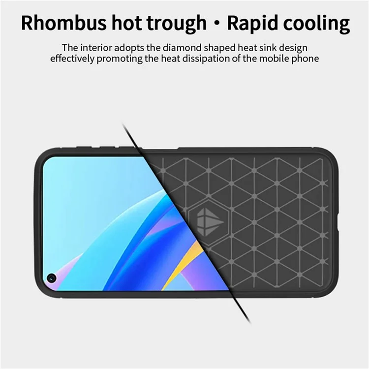 MOFI for Oppo A57 4G / A57s 4G / A57 (2022) 5G / A77 5G / K10 5G / Realme V23 4G / Narzo 50 5G / Q5i Ultra-slim Carbon Fiber Texture Soft TPU Back Cover Brushed Surface Anti-oil Phone Case - Grey-Cellmalls