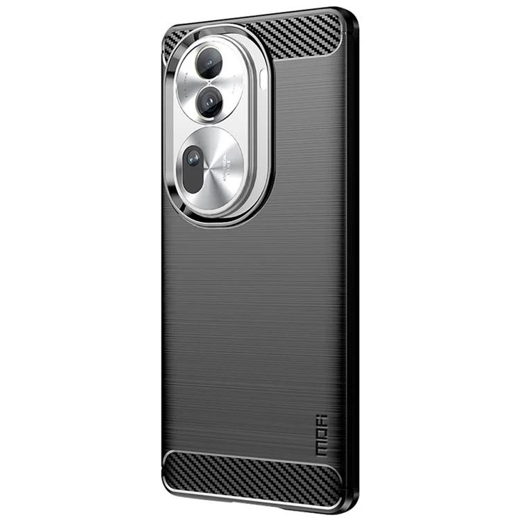 MOFI JK TPU Series-1 For Oppo Reno11 Pro 5G (Global) TPU Phone Case Carbon Fiber Texture Phone Cover - Black-Cellmalls