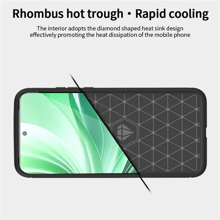 MOFI JK TPU Series-1 For Oppo Reno11 Pro 5G (Global) TPU Phone Case Carbon Fiber Texture Phone Cover - Black-Cellmalls