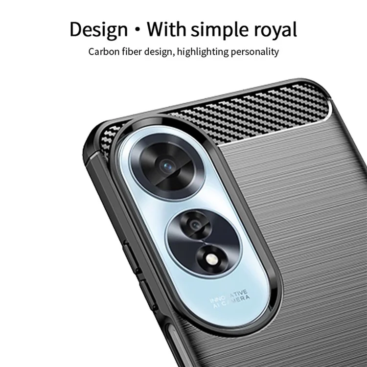 MOFI JK TPU Series-1 For Oppo A60 4G Case Brushed TPU Anti-Fall Phone Protective Cover - Black-Cellmalls