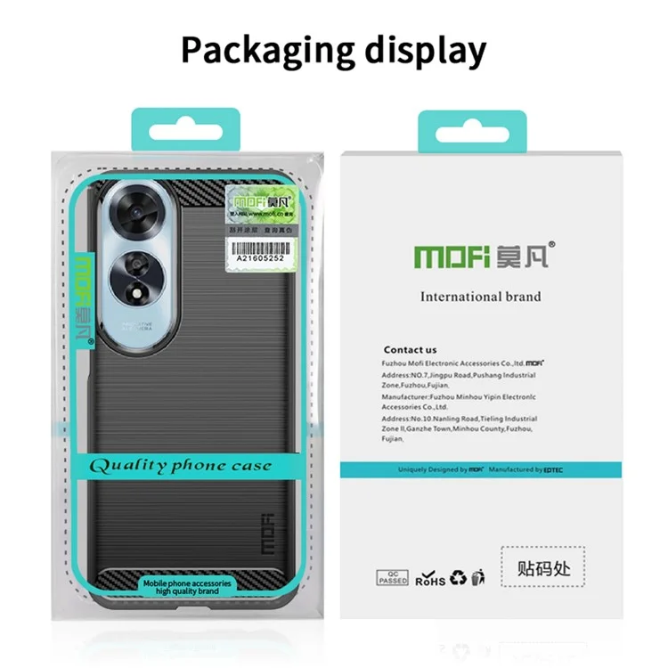 MOFI JK TPU Series-1 For Oppo A60 4G Case Brushed TPU Anti-Fall Phone Protective Cover - Black-Cellmalls