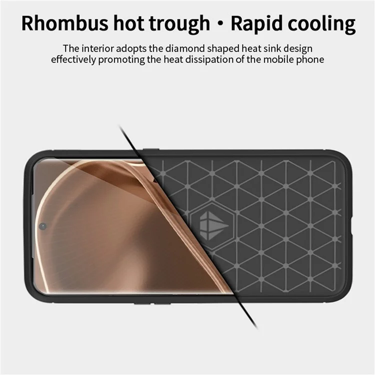 MOFI JK TPU Series-1 For Oppo Find X6 Flexible TPU Slim Fit Phone Case Carbon Fiber Brushed Texture Cover - Black-Cellmalls