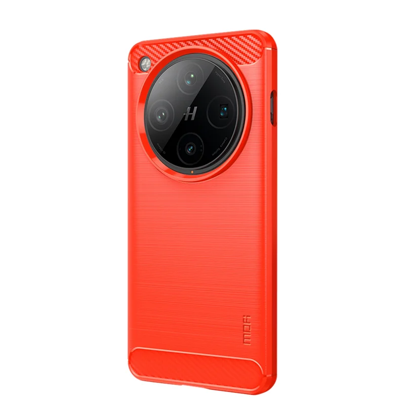 For Oppo Find X8 Pro 5G Back Cover MOFI Brushed Texture Carbon Fiber Soft TPU Case - Black-Cellmalls