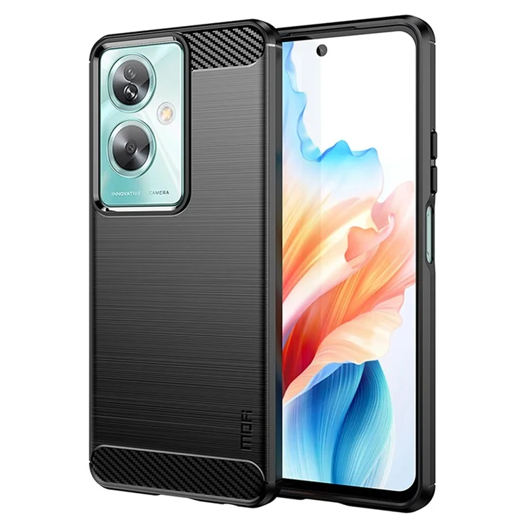 MOFI JK TPU Series-1 For Oppo A79 5G / A2 5G TPU Phone Case Carbon Fiber Texture Cover - Blue-Cellmalls