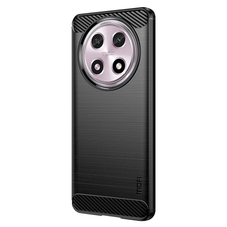 MOFI JK TPU Series-1 For Oppo A2 Pro 5G TPU Case Carbon Fiber Texture Phone Cover - Black-Cellmalls