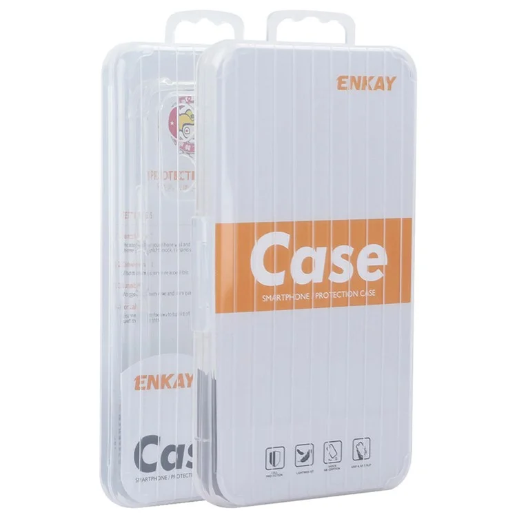 ENKAY HAT PRINCE For Oppo Reno12 Pro 5G (Global) Case TPU Corner Airbag Fall Protection Crystal Clear Phone Cover-Cellmalls