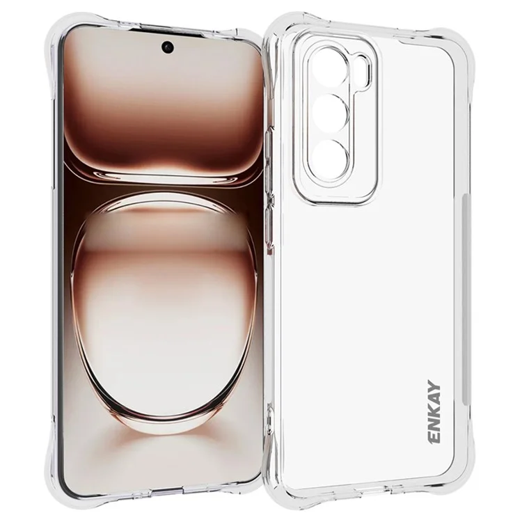 ENKAY HAT PRINCE For Oppo Reno12 5G (Global) Clear Case Corner Airbag TPU Phone Cover-Cellmalls
