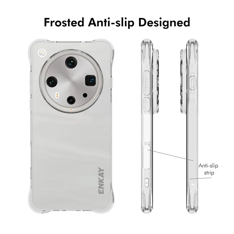 For Oppo Find X8 Ultra 5G Clear Phone Case ENKAY HAT PRINCE Shockproof Anti-slip TPU Cover - Transparent-Cellmalls