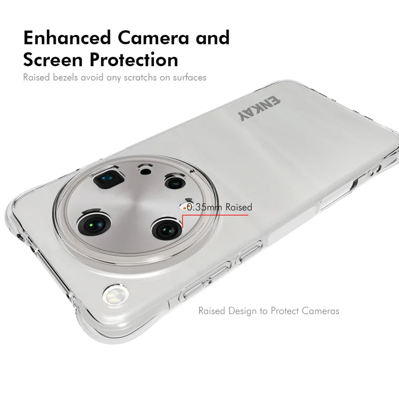 For Oppo Find X8 Ultra 5G Clear Phone Case ENKAY HAT PRINCE Shockproof Anti-slip TPU Cover - Transparent-Cellmalls