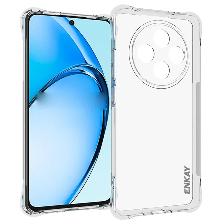 ENKAY HAT PRINCE For Oppo Reno12 F 5G Case Corner Airbag TPU Crystal Clear Phone Cover-Cellmalls