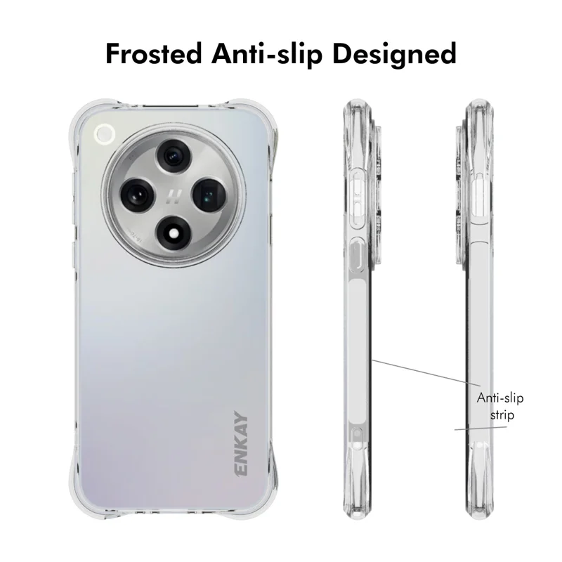 For Oppo Find X8 5G Clear Phone Case ENKAY HAT PRINCE Shockproof Anti-Slip TPU Cover - Transparent-Cellmalls