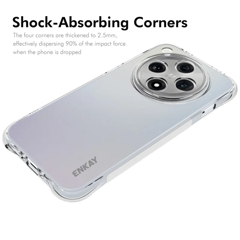 For Oppo Find X8 5G Clear Phone Case ENKAY HAT PRINCE Shockproof Anti-Slip TPU Cover - Transparent-Cellmalls