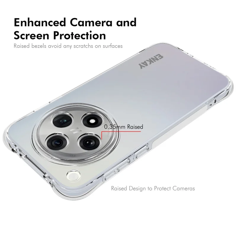 For Oppo Find X8 5G Clear Phone Case ENKAY HAT PRINCE Shockproof Anti-Slip TPU Cover - Transparent-Cellmalls